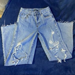 SHEIN Womens Distressed Jeans